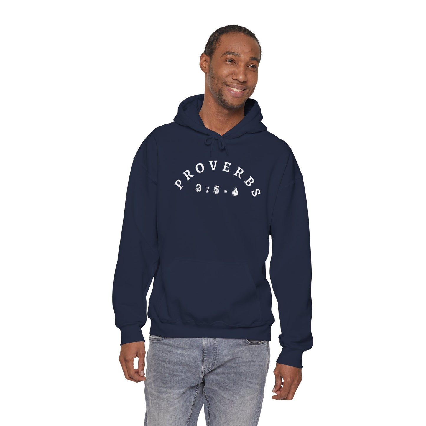 Proverbs 3:5-6 Heavy Blend Hooded Sweatshirt