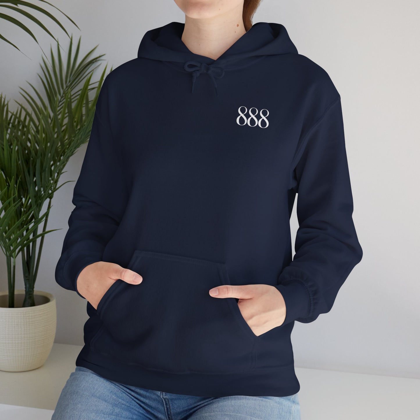 888 Angel Number Unisex Heavy Blend™ Hoodie Sweatshirt
