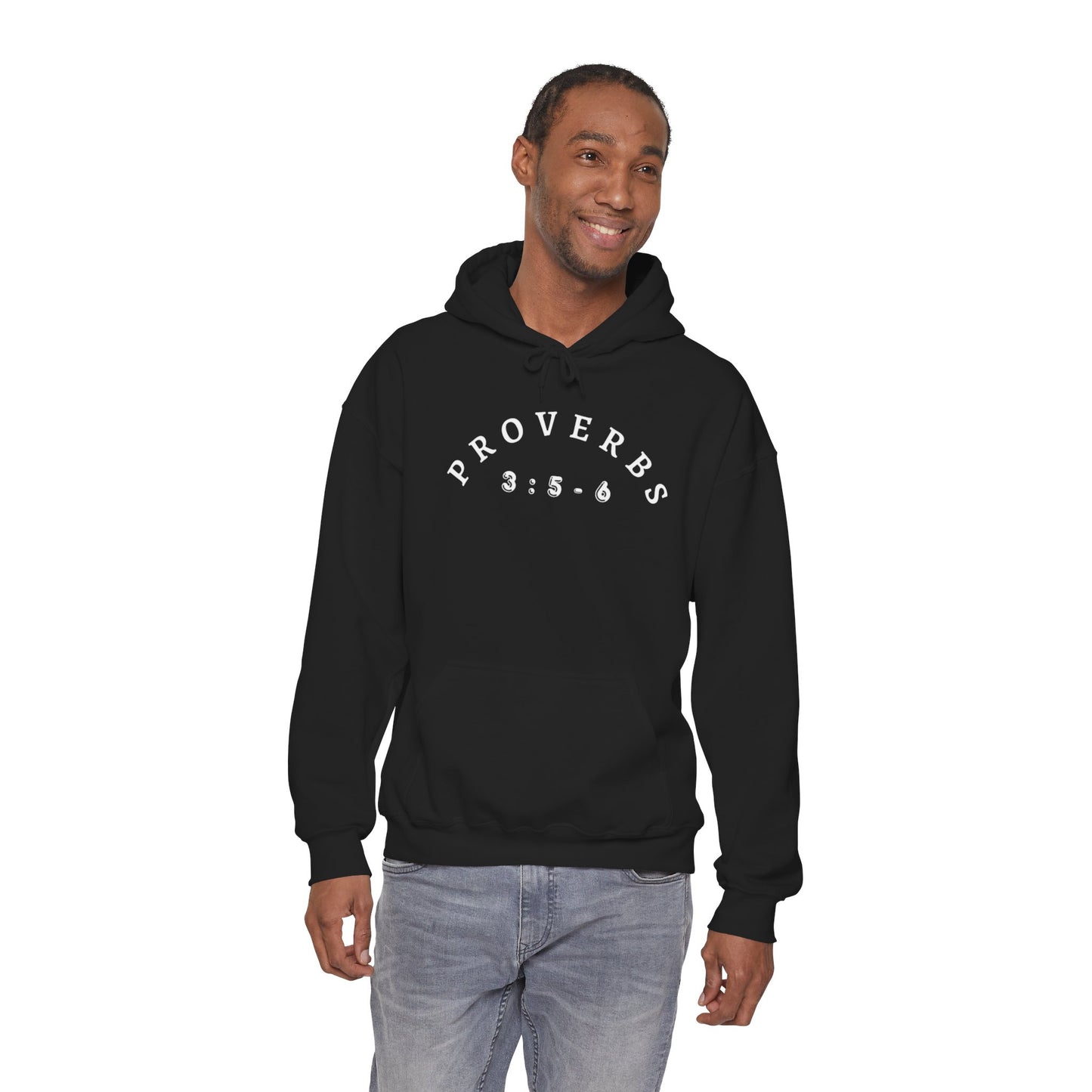 Proverbs 3:5-6 Heavy Blend Hooded Sweatshirt