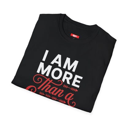 Than A Conqueror Vintage Script Cotton T-Shirt