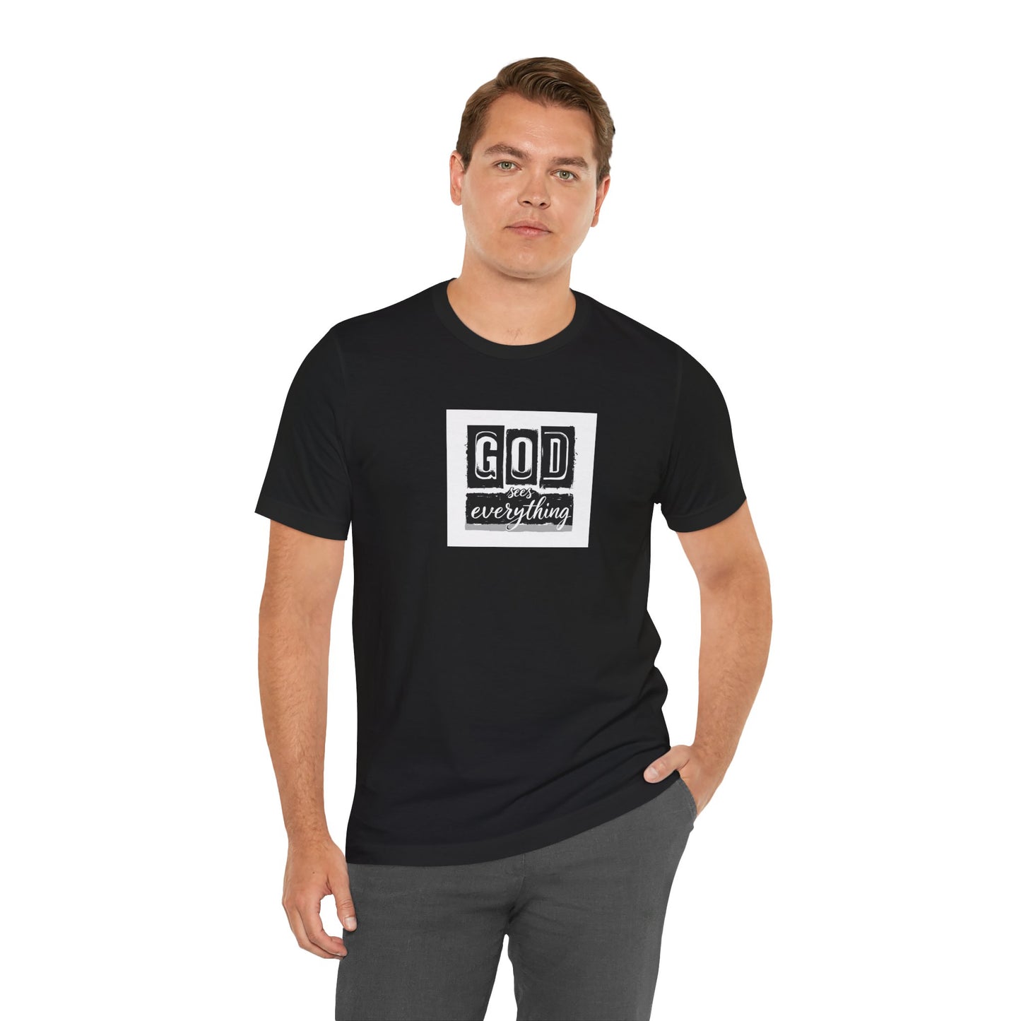 God Is Everything T-Shirt — Black Faith Graphic Tee