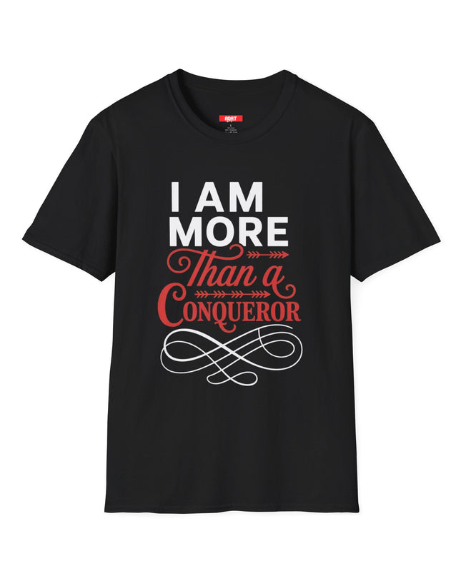 Than A Conqueror T-Shirt — Inspirational Christian Faith Tee
