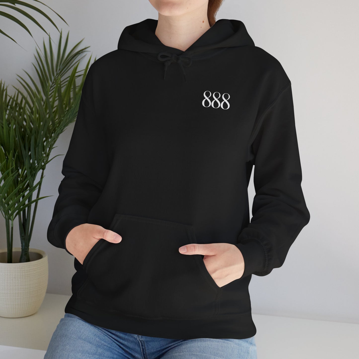 888 Angel Number Unisex Heavy Blend™ Hoodie Sweatshirt