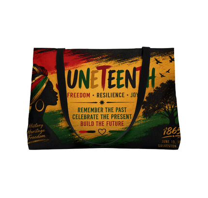 Juneteenth Weekender Tote Bag — Celebrate Freedom Canvas Tote