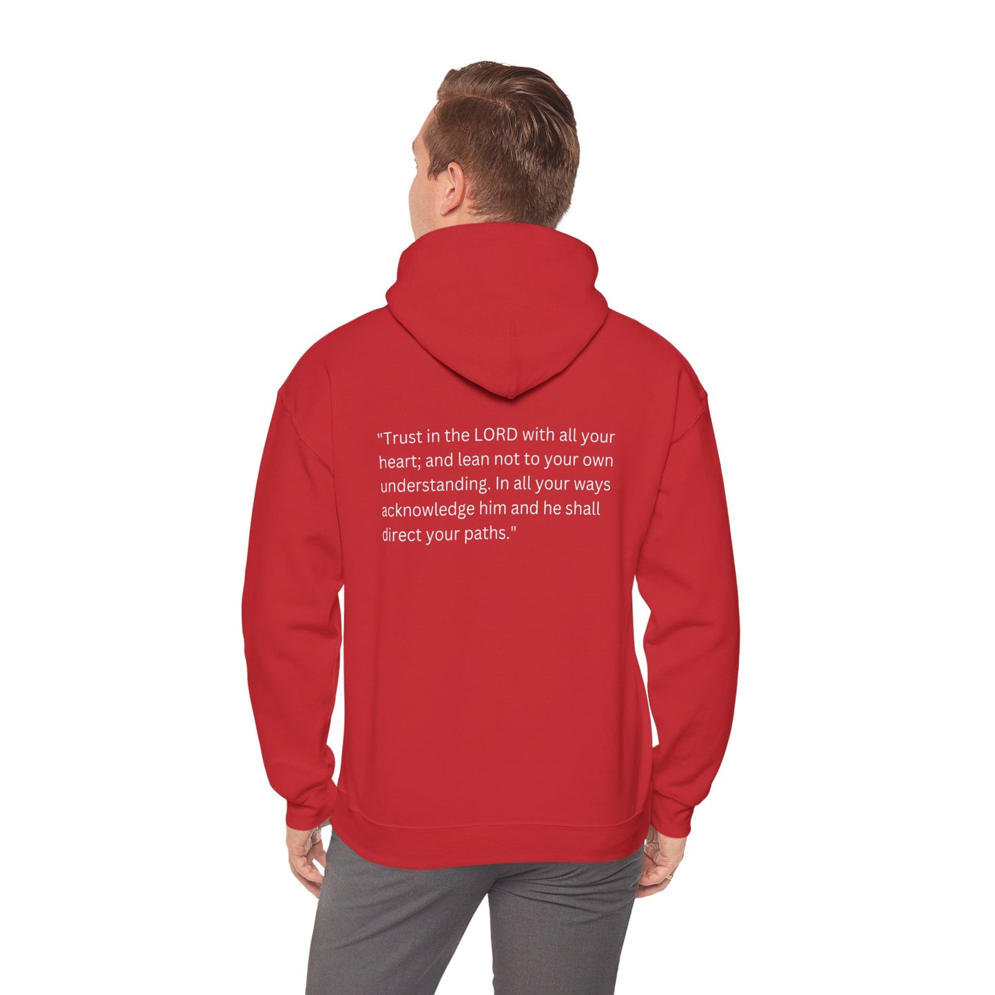 Proverbs 3:5-6 Heavy Blend Hooded Sweatshirt