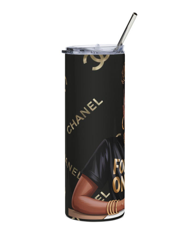 20oz Stainless Steel Tumbler — Focused On Me Afro Chic Woman Design