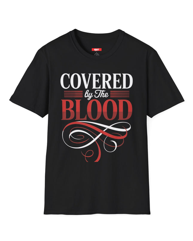 Covered by the Blood T-Shirt — Christian Faith Graphic Tee