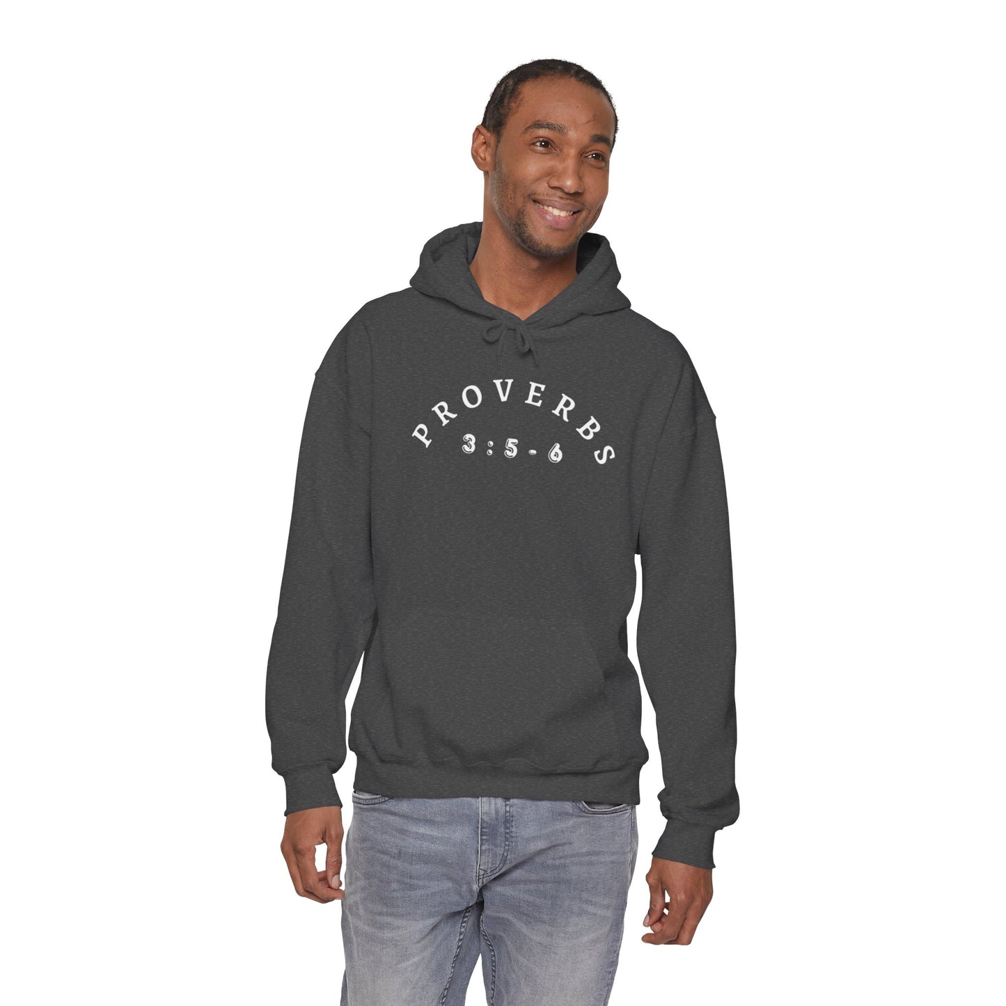 Proverbs 3:5-6 Heavy Blend Hooded Sweatshirt