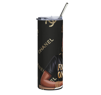 20oz Stainless Steel Tumbler — Focused On Me Afro Chic Woman Design