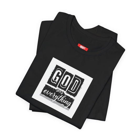 God Is Everything T-Shirt — Black Faith Graphic Tee