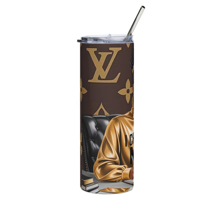 Choose Me LV 20oz Stainless Tumbler — Empowering Black Woman Illustration