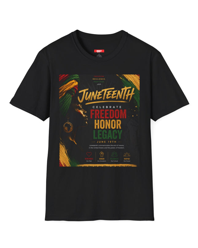 Juneteenth Celebrate Freedom Honor T-Shirt — JUNETEENTH Graphic Tee