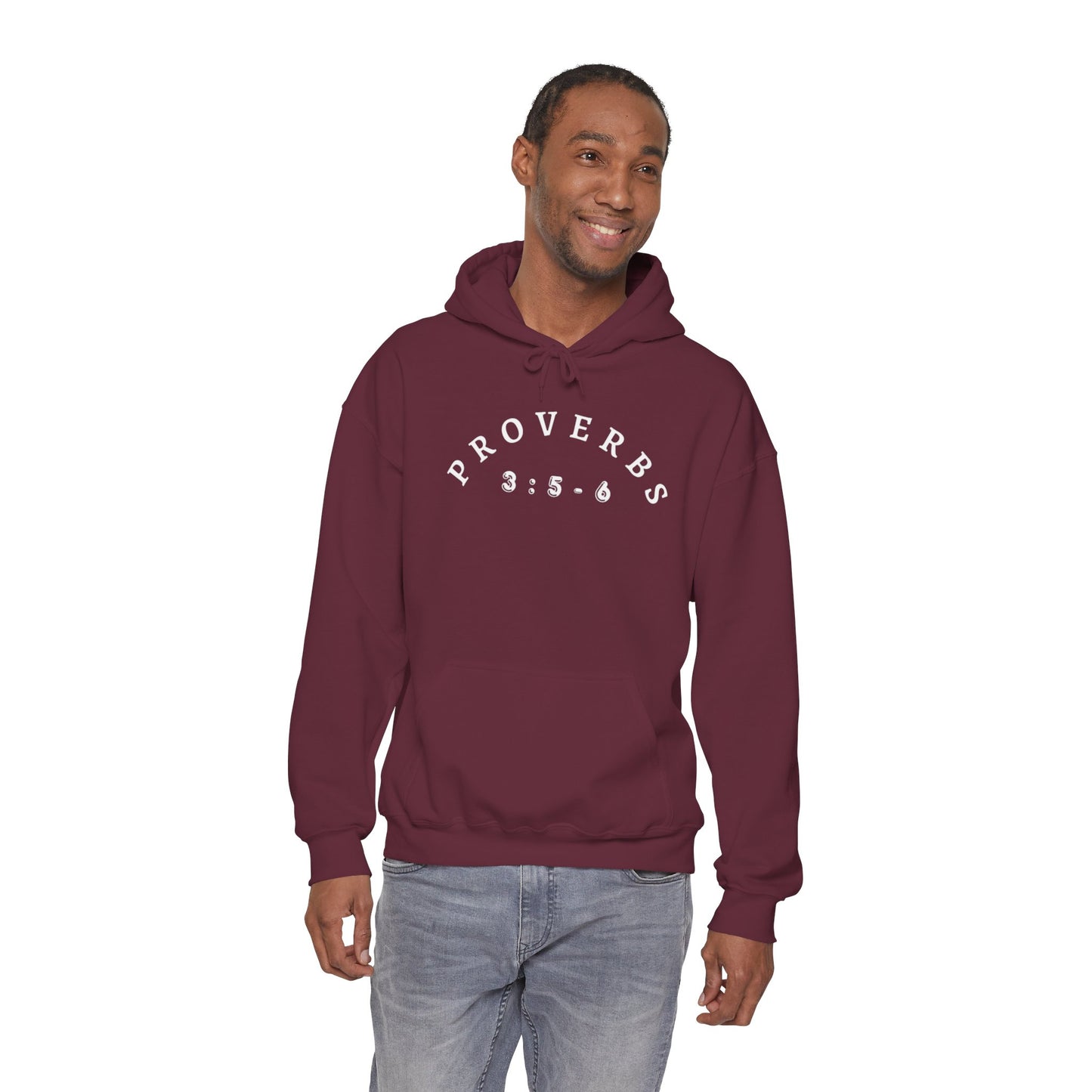 Proverbs 3:5-6 Heavy Blend Hooded Sweatshirt